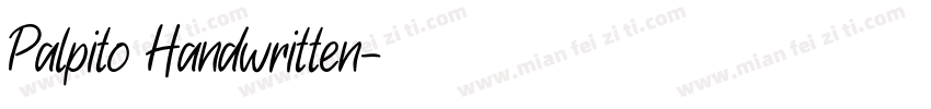 Palpito Handwritten字体转换